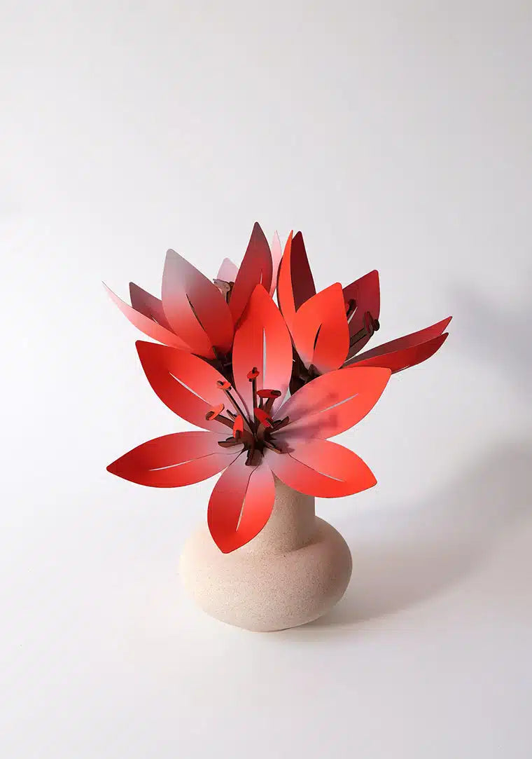 Flowers - Kit fleurs en carton Assembli Peach